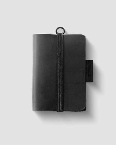 Contemporary minimalist wallet with geometric styling.